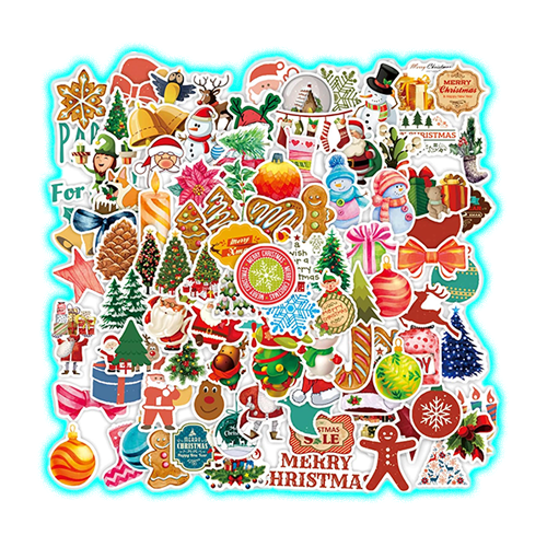 100PCS Christmas Stickers