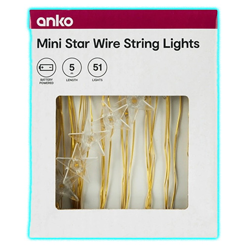 Mini Star Wire String Lights