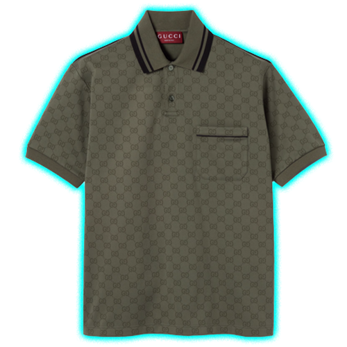 GG jersey jacquard polo shirt