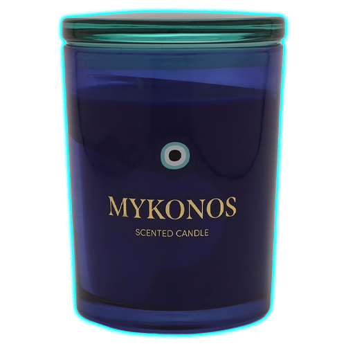 Mykonos Glass Candle