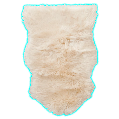 Cream Faux Fur Mat