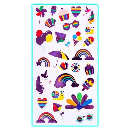 Learning Can Be Fun Colours of Joy Foil Stickers