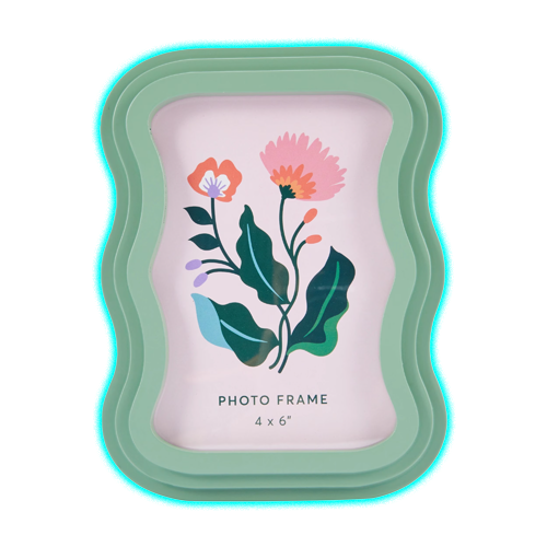 Wavy Green Frame 4in. x 6in.