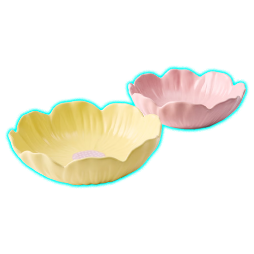 2 Floral Bowls