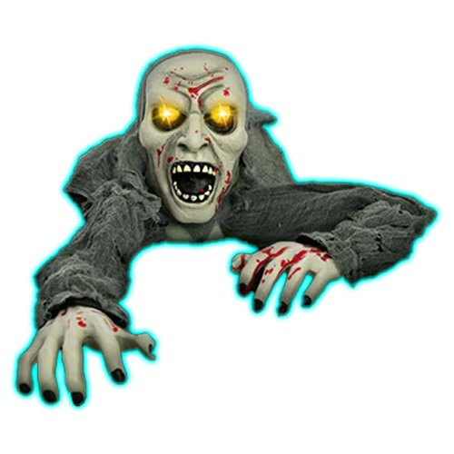 Light Up Bloody Zombie Crawling Halloween Animated Ground Breaker 1.1m