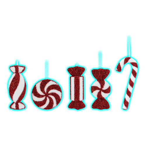 Large Tinsel Sweet Decoration