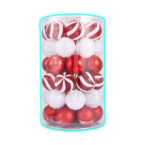 47 Pack 6cm Candy Cane Baubles