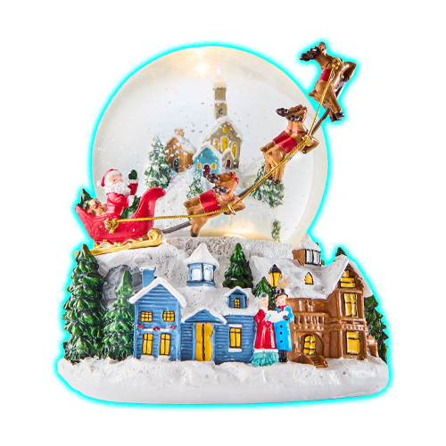 Light & Sound Snow Globe