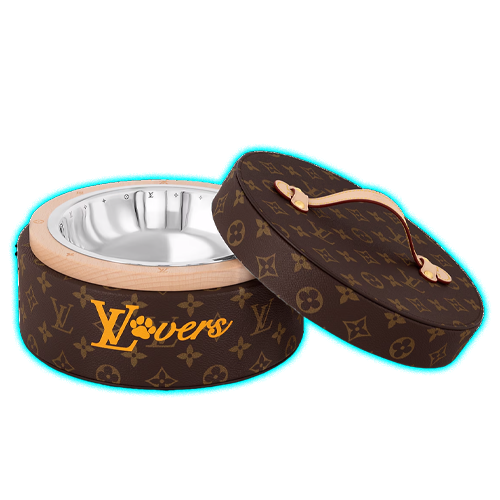 LV Dog Bowl