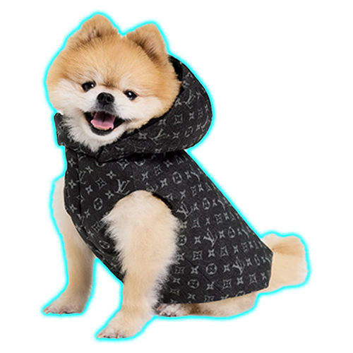 LV Dog Puffer Jacket XS