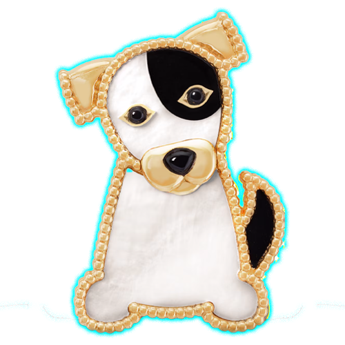Van Cleef & Arpels Lucky Animals Dog clip