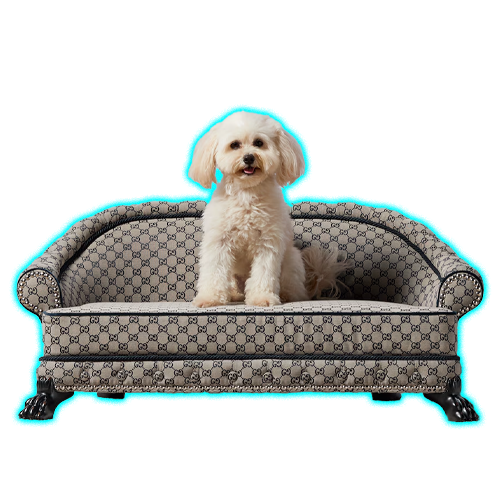 GG Supreme print pet bed