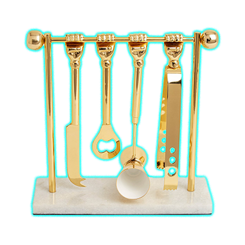 Jonathan Adler Barbell Barware Set