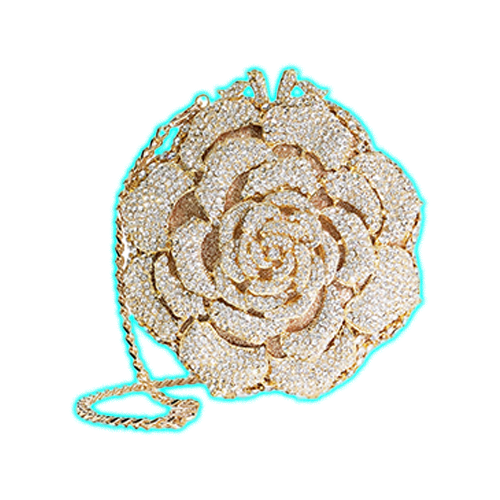 Dune London Bling Flower Clutch