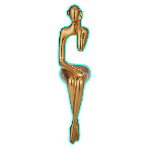 Gold Statue Home Decorations