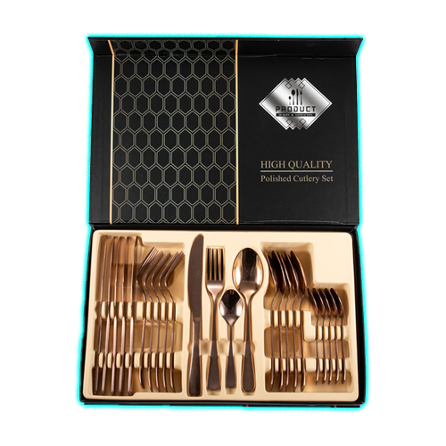 24 Piece Stainless Steel Cutlery Set