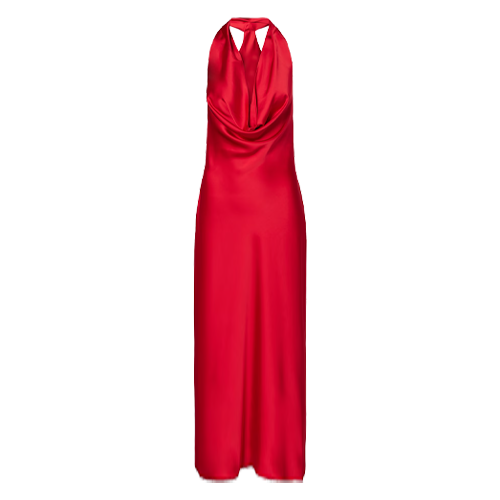 Ally Red Cowl Neck Maxi Dress