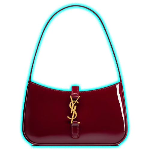 YSL Mini LE 5 À 7 in patent leather