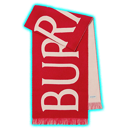 Burberry Logo Wool Scarf