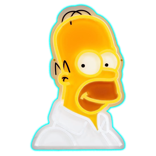 Homer Head Neon Light
