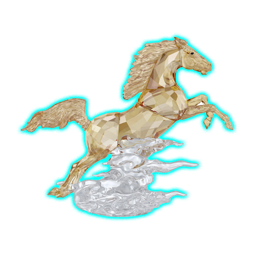 Swarovski Asian Symbols Leaping Horse