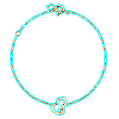 Qeelin Petite Wulu bracelet with a diamond