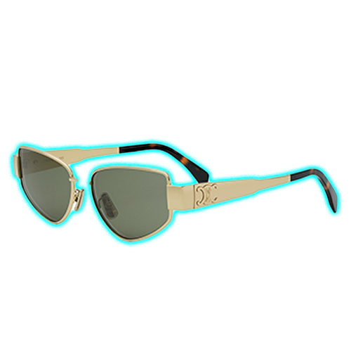 Celine Metal Triomphe Sunglasses Gold
