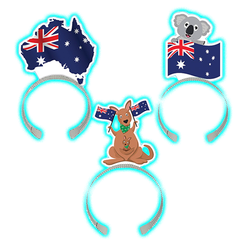Australia Flag Headbands 8 Pack