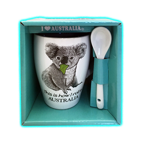 Koala Mug with Spoon In Stock