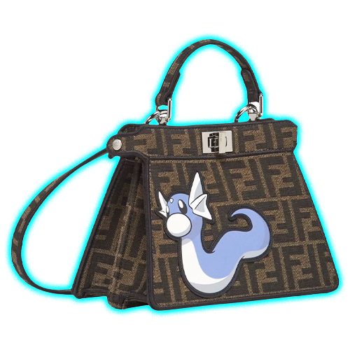 Fendi x FRGMT x Pokemon FF Fabric Bag Peekaboo ISeeU