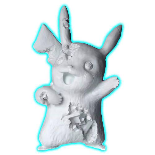Daniel Arsham x Pokemon Crystalized Pikachu Future Relic