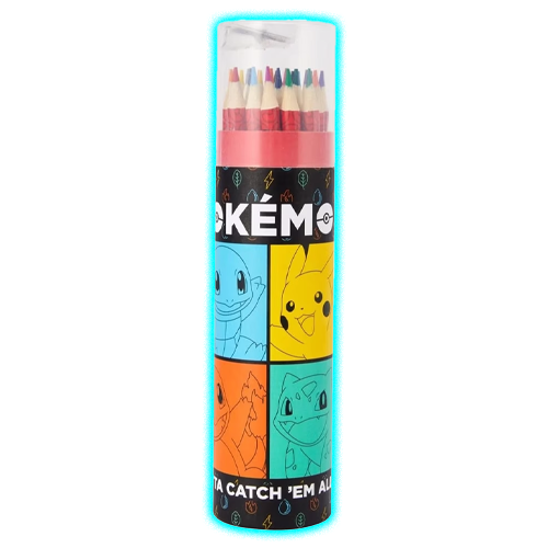 24 Pack Pokemon Pencil Cylinder