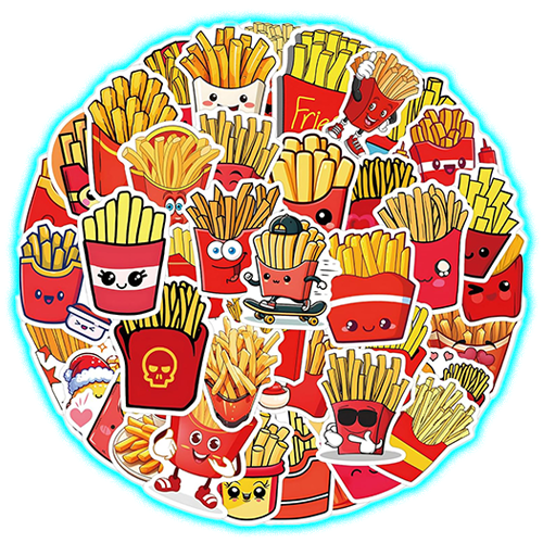 French Fries Stickers