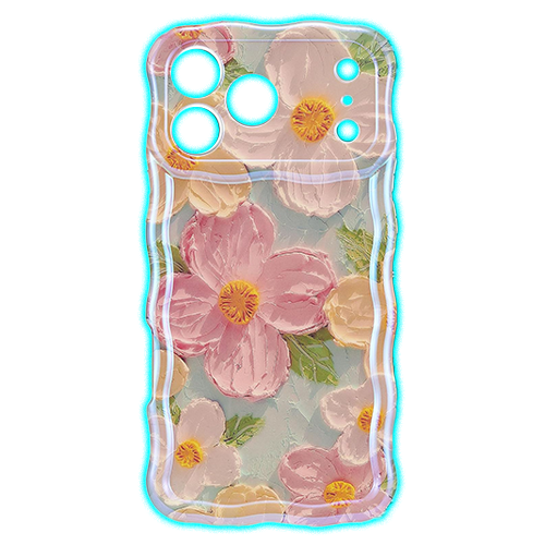 Colorful Retro Oil Painting Printed Flower Phone Case