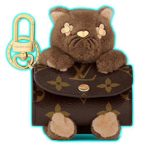 LV Cute Cat Pouch Earphone Case
