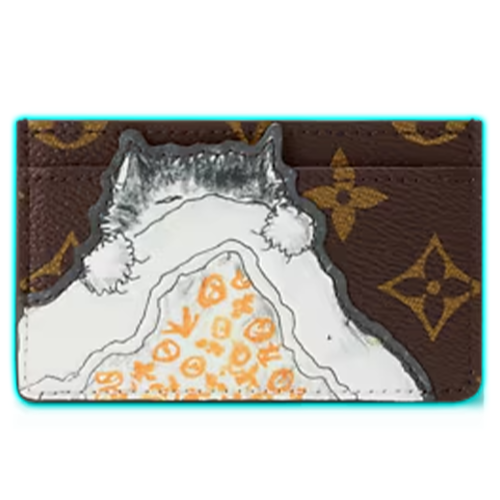 LV Cat Nap Card Holder
