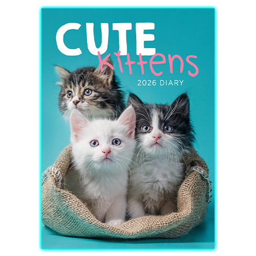 Paper Pocket Cute Kittens 2026 Diary