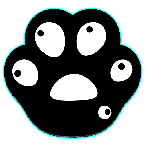 Playmax Paw Print Mouse Mat