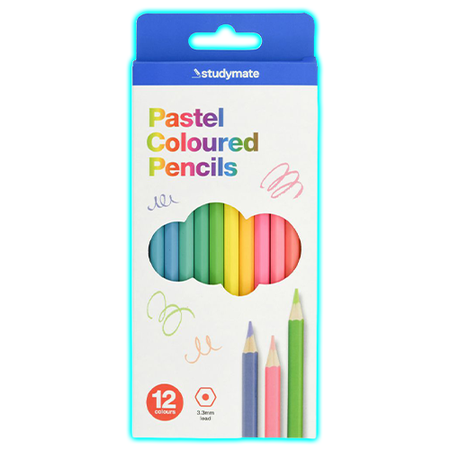 Studymate Pencils Pastel 12 Pack