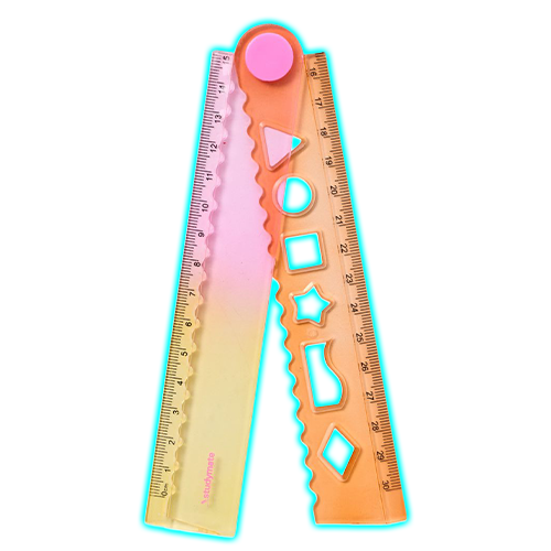 Pastel Ombre Fold Ruler