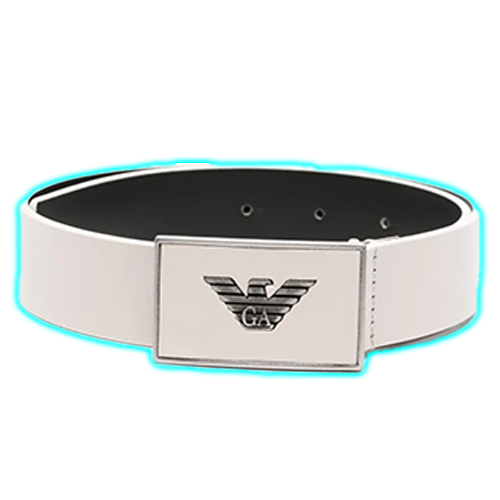 Emporio Armani Kids logo-plaque leather belt