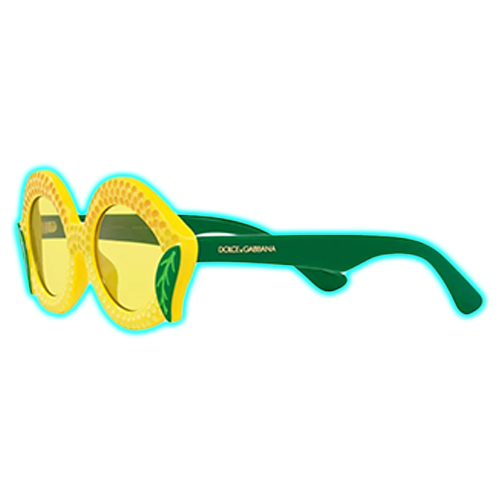 Dolce & Gabbana Kids Farmer lemon-frame sunglasses
