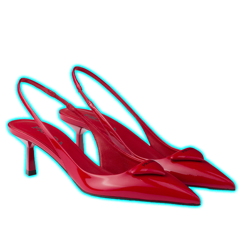 Patent Leather Slingback Pumps