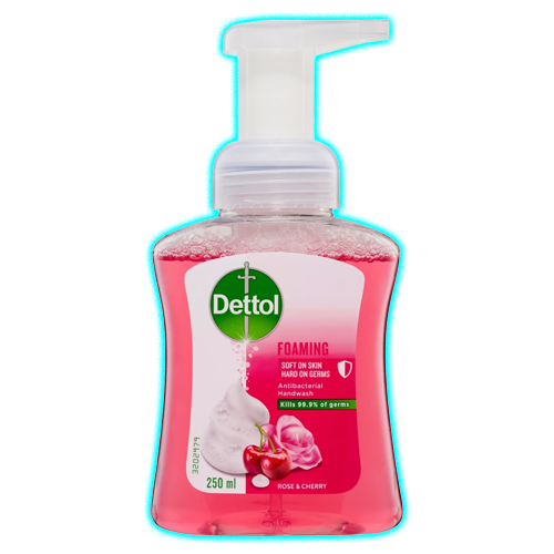 Dettol Foaming Antibacterial Handwash 250ml - Cherry and Rose Fragrance