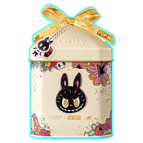 Godiva x Labubu Masterpieces Milk Hazelnut Oyster Gift Tin