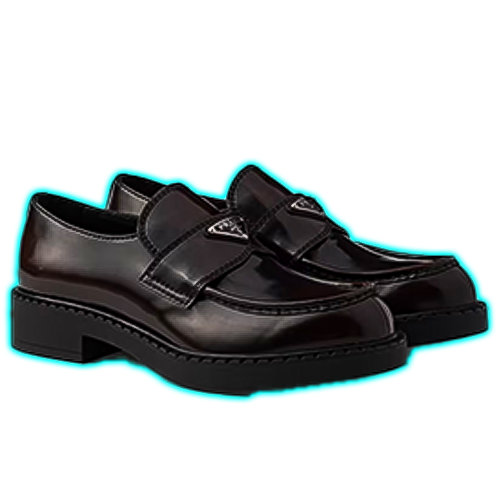 Chocolate Brushed Leather Loafers