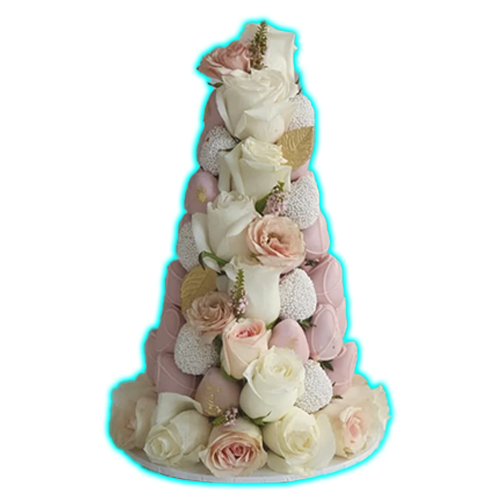 Chocolate-Covered Strawberry Tower