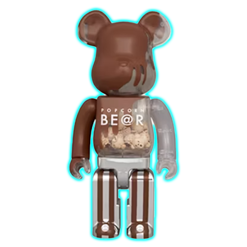 Bearbrick Popcorn Be@R Chocolate Ver. 400%