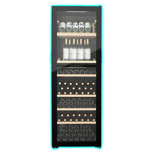 LeCavist Wine Cabinet Fridge 268 Bottle Dual Zone Freestanding in Black