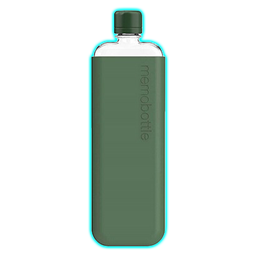 Memobottle Slim Bottle 450ML Moss Green